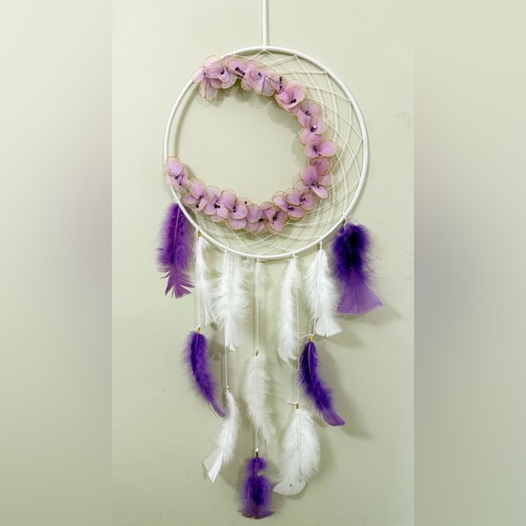 Purple and White large Dreamcatcher Wall Decor - Picture 1 of 1